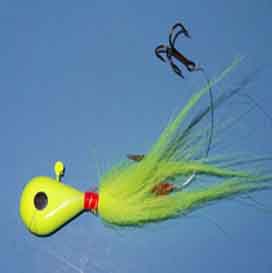 Classic Yellow Chartreuse Bucktail Jig
